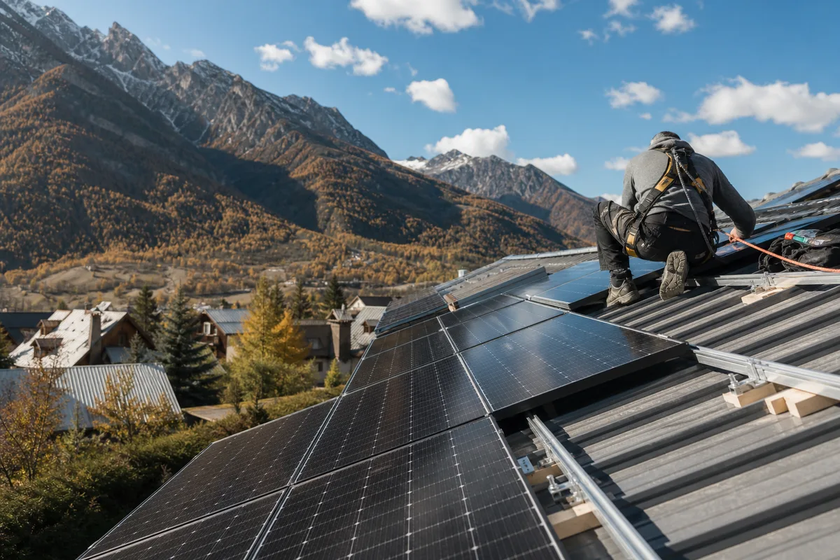 Installation de panneaux photovoltaïques à La Salle-les-Alpes